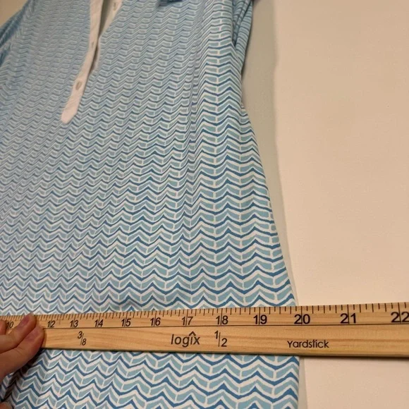 J. McLaughlin Elsie White and Blue Dress - Picture 12 of 12